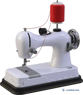 Vintage White Sewing Machine