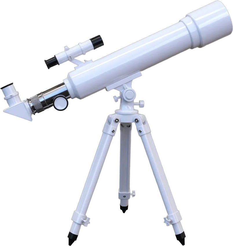 White hobby telescope