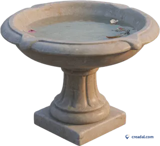 Stone bird bath