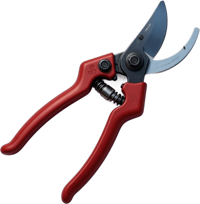 Red Pruning Shears