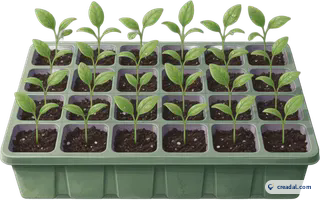 Green seedling tray