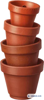 Stack of Terracotta Pots