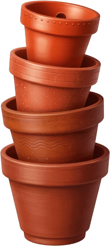 Pots en terre cuite