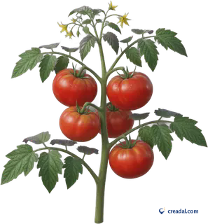 Red Tomato Plant