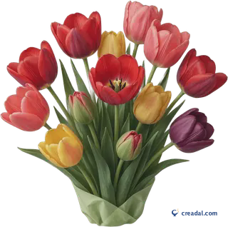 Group of Tulips