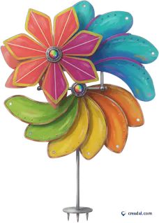 Colourful Garden Wind Spinner