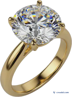 Goldener Diamantring