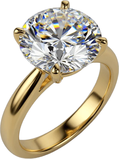 Bague diamant or