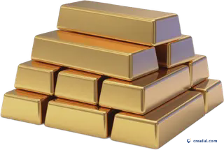 Stapel Goldbarren