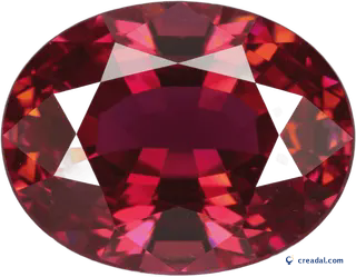 Roter geschliffener Rubin