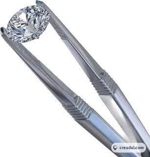 Edelsteinpinzette mit Diamant