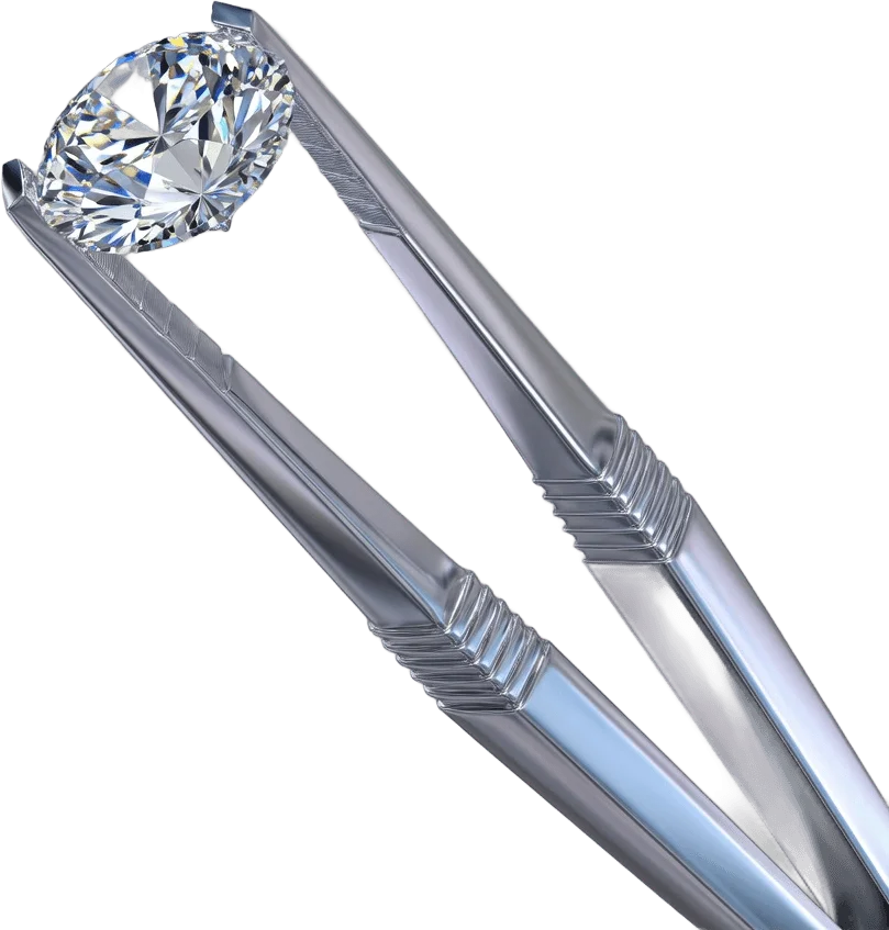 Edelsteinpinzette mit Diamant