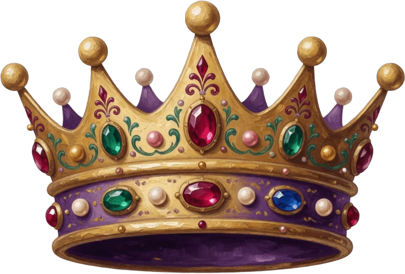 Couronne peinte