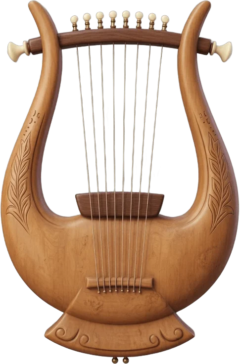Illustration de lyre grecque