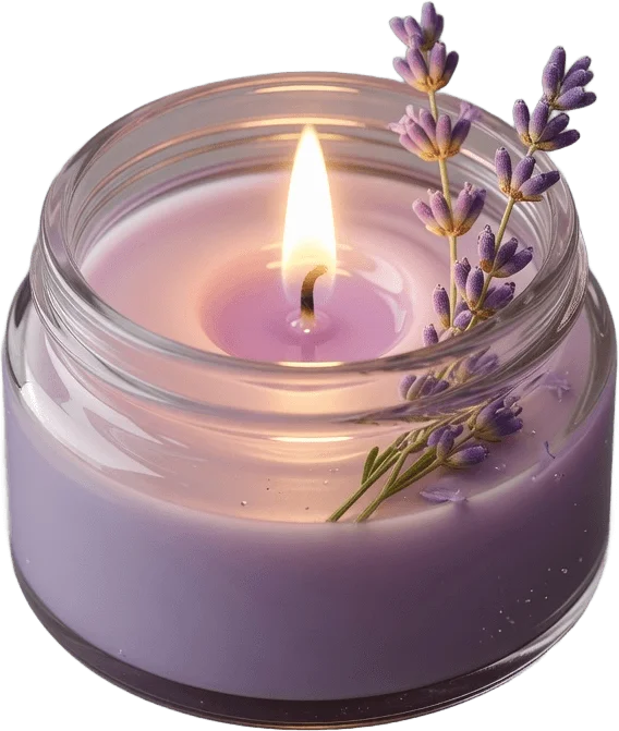 Vela de lavanda
