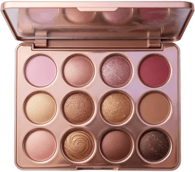 Open eyeshadow palette