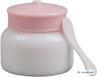 Pot de crème rose