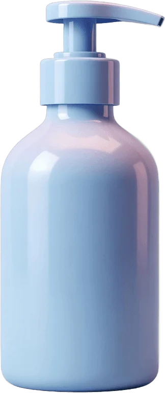 Pastel Blue Lotion Bottle