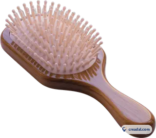 Brosse plate en bois
