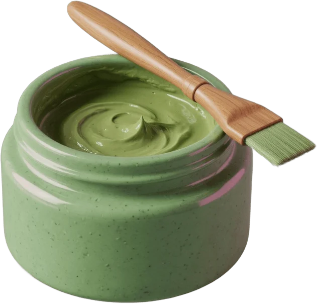 Pot de masque d'argile