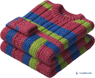 Gefalteter Strickpullover