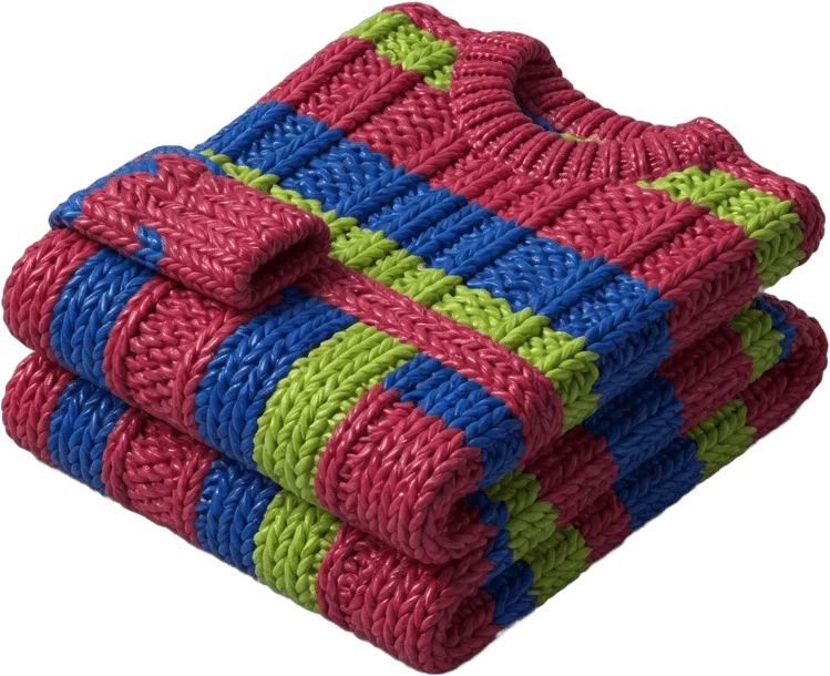 Gefalteter Strickpullover