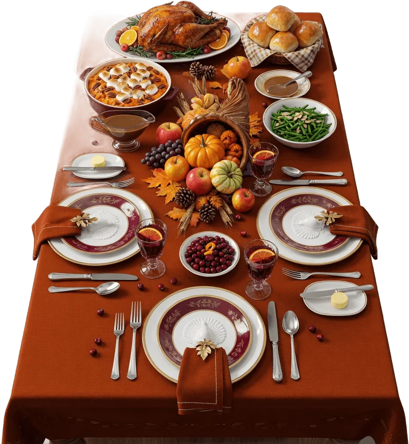 Table du dîner festif