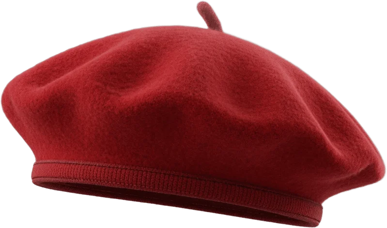 Classic Red Wool Beret