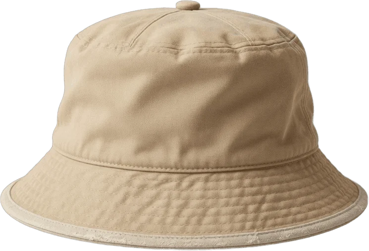 Bucket bege de algodão