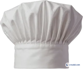 Toque blanche plissée