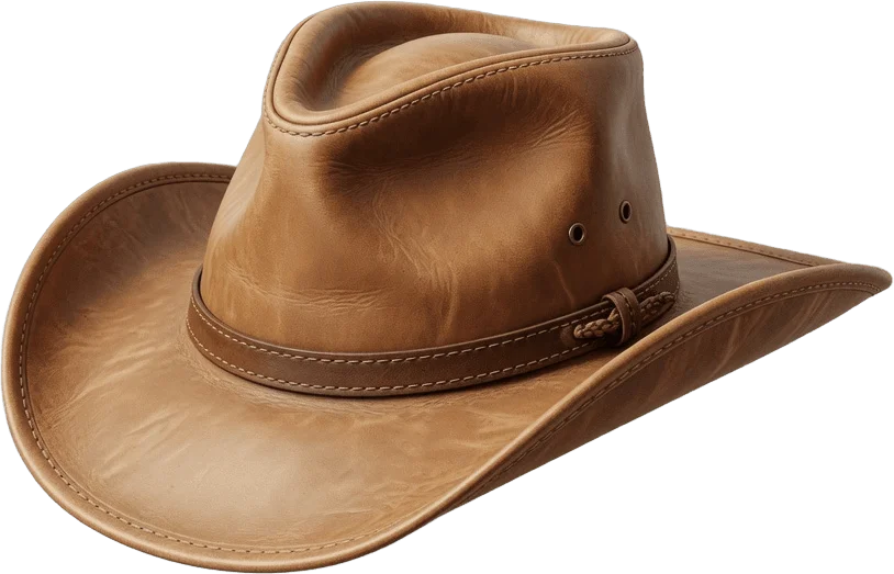 Chapéu cowboy de couro