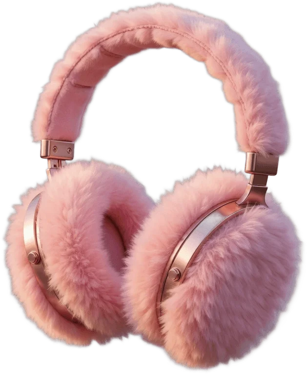 Cache-oreilles Roses Duveteux