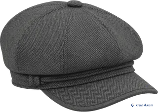 Casquette Plate en Tweed