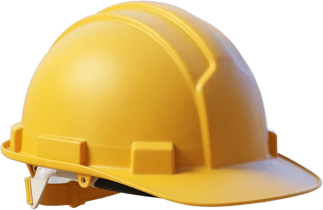 Casque de chantier jaune