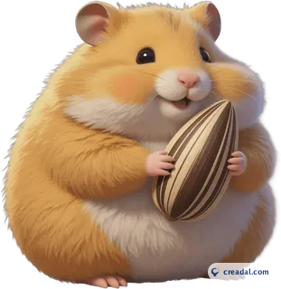 Chubby Golden Hamster