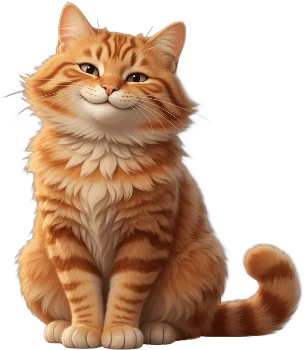 ふわふわ茶トラ猫
