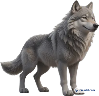 Cute Grey Wolf