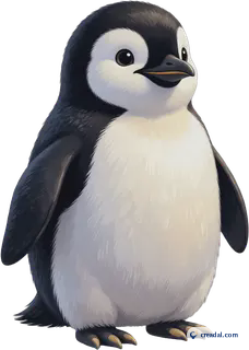 Cute Emperor Penguin