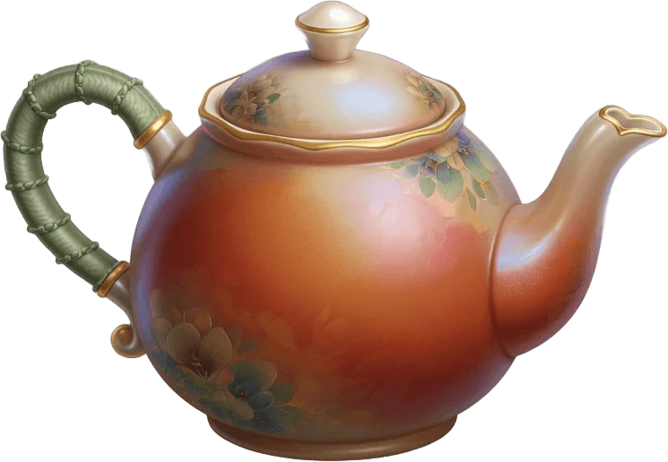 Bule de chá herbal