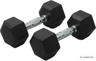 Black Dumbbell Pair