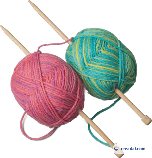 Colorful yarn balls