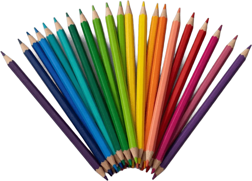 Éventail de crayons