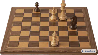 Wooden chess board