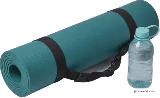 Rolled yoga mat