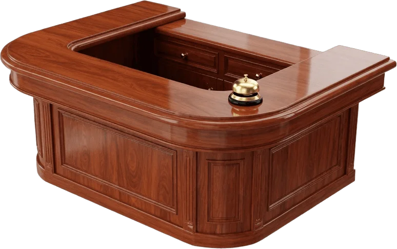 Wooden Concierge Desk