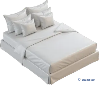 White hotel bed