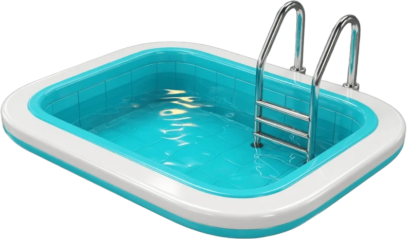 Petite piscine turquoise