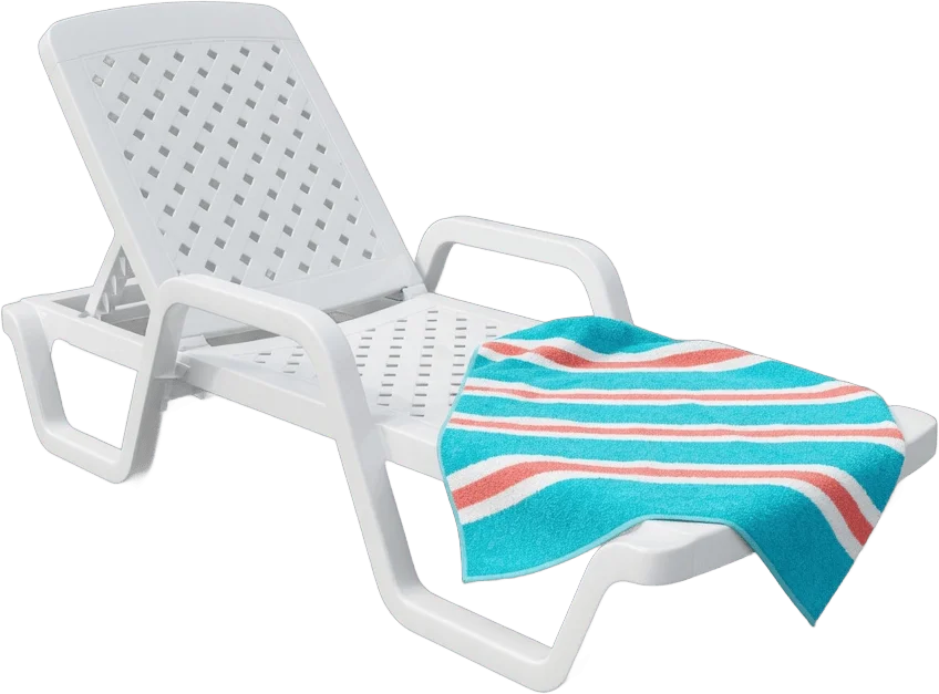 Transat blanc de piscine