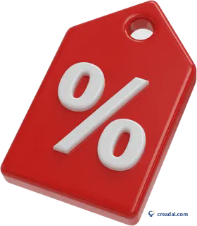 Red discount price tag