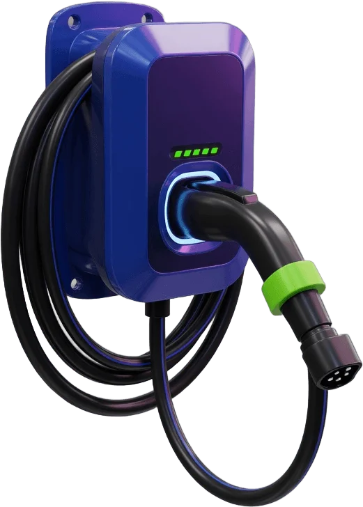 Wallbox mit Ladekabel